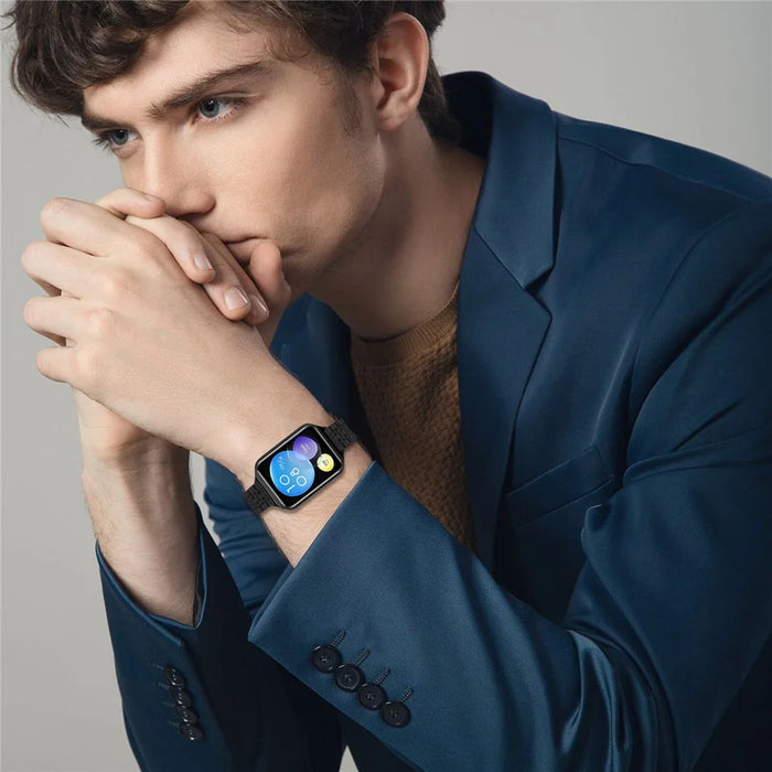 For Xiaomi Smart Band 10 Pro / 9 Pro / 8 Pro / Redmi Watch 6 / 5 / 4 Watch Band Slim 7-Bead Stainless Steel Strap - Black - 5