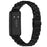 Watch Band For Huawei Band 10 / 9 / 8 , Slim 7-Bead Stainless Steel Strap - Black - 1