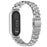 Watch Band For Xiaomi Smart Band 10 / 9 / 8 , Slim 7-Bead Stainless Steel Strap - Silver - 1