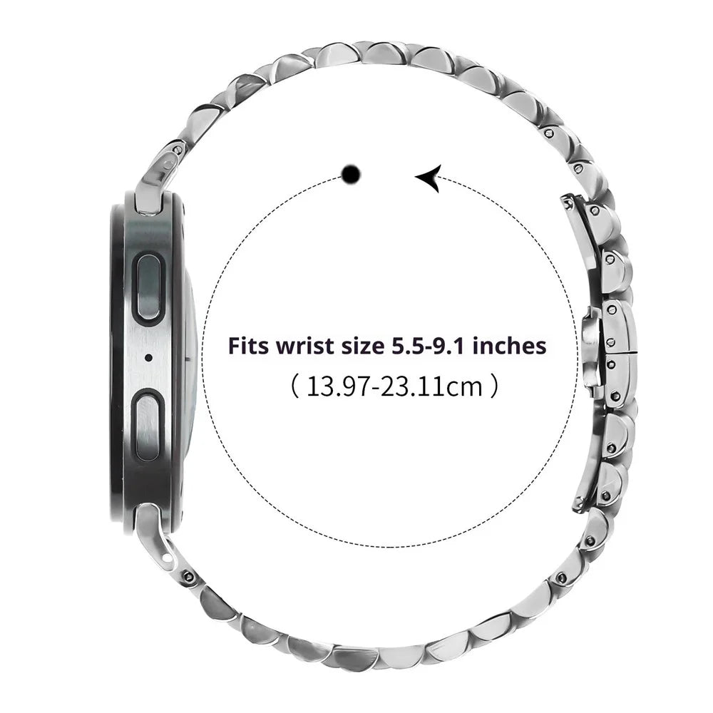 For Samsung Galaxy Watch Ultra2 47mm / Watch Ultra (2025) 47mm / Watch Ultra 47mm Band Stainless Steel Five-Bead Adjustable Silver Watch Strap - 7