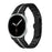 Watch Band For Samsung Galaxy Watch Ultra2 47mm / Watch Ultra (2025) 47mm / Watch Ultra 47mm , Electroplated Stainless Steel 1-Bead Slim Fit Strap - Black / Silver - 2