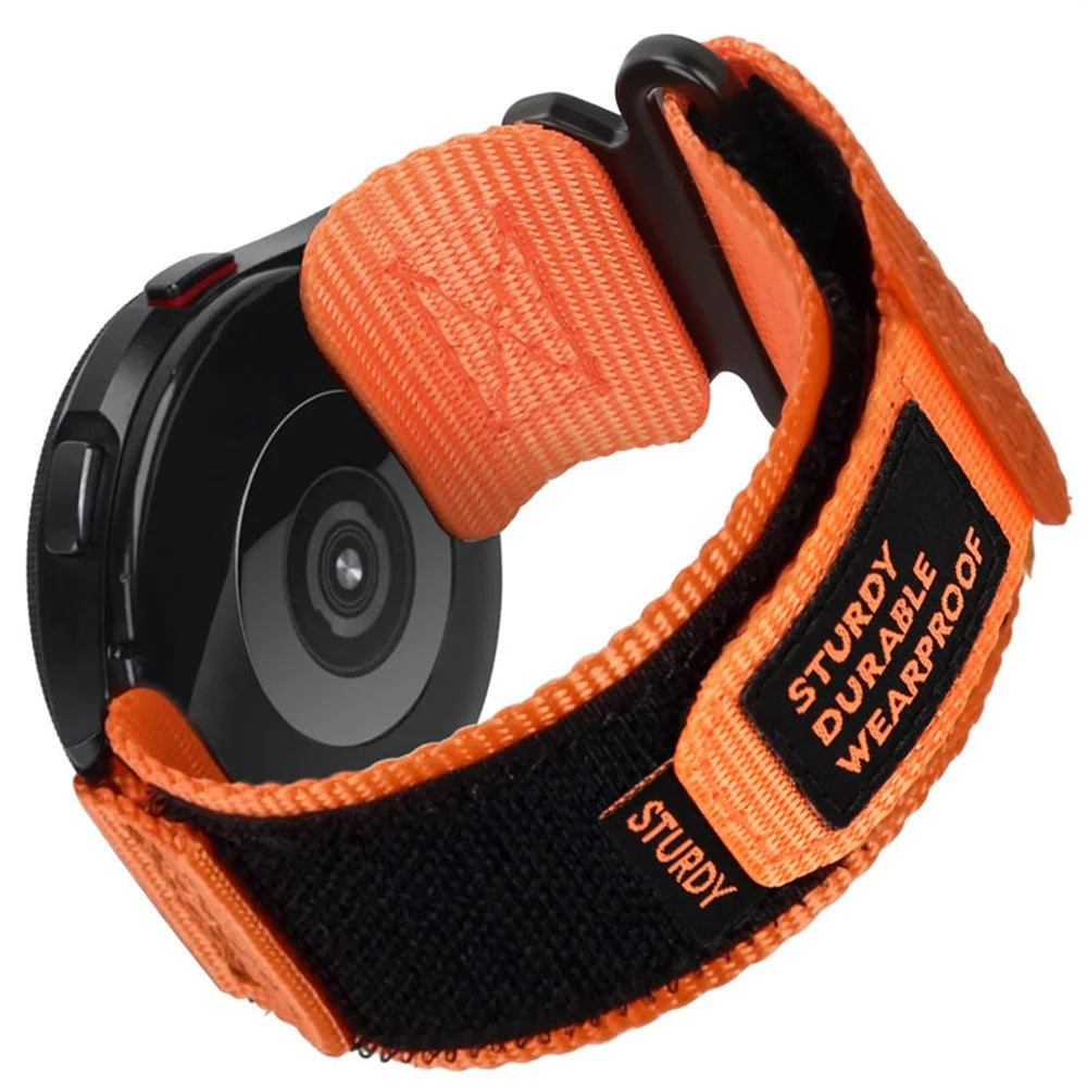 For Huami Amazfit T-Rex 3 Pro 48mm Nylon Watch Band Outdoor Hiking Replacement Strap - Orange - 1