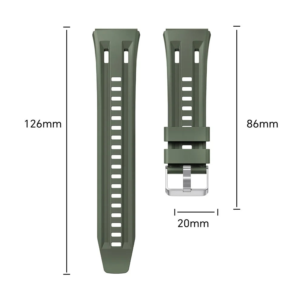 For Huawei Watch GT 6 Pro 46mm Replacement Strap Solid Color Silicone Watch Band - Blue - 6