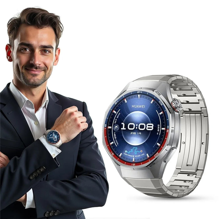 For Huawei Watch GT 6 Pro 46mm Quick Release Strap Bamboo Joint Design Titanium Alloy Watch Band - Black - 7