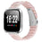 Watch Band For Fitbit Versa / Versa Lite / Versa 2 , 1-Bead Acrylic Resin Waterproof Bracelet with Silver Buckle - Pink Brown - 2