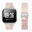 Watch Band For Fitbit Versa / Versa Lite / Versa 2 , 1-Bead Acrylic Resin Waterproof Bracelet with Silver Buckle - Pink Brown - 3