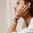 Watch Band For Fitbit Versa / Versa Lite / Versa 2 , 1-Bead Acrylic Resin Waterproof Bracelet with Silver Buckle - Pink Brown - 5