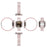 For Apple Watch Series 9 8 7 45mm Band Stylish PC Epoxy Resin Smartwatch Strap + Watch Case - Pink - 5