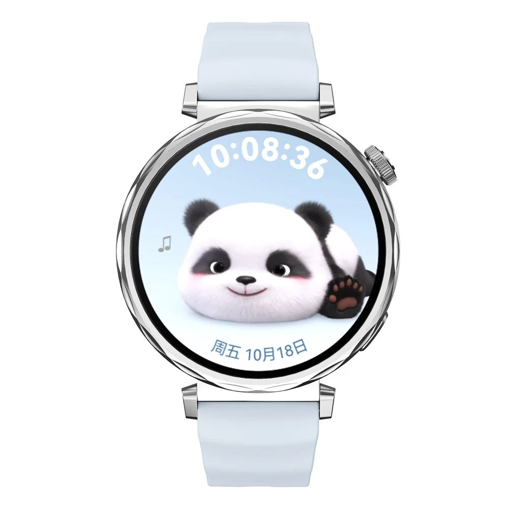 18mm Wave Pattern Silicone Strap for Huawei Watch GT 6 / 5 / 4 41mm / Garmin Venu 3S Adjustable Watch Band with Silver Buckle - Baby Blue - 4