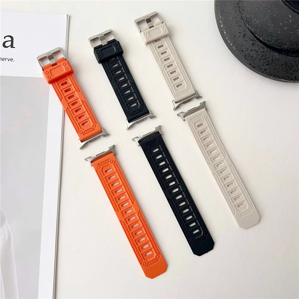 Outdoor Sports Band for Samsung Galaxy Watch8 44mm / 40mm / 8 Classic 46mm TPU Adjustable Wrist Strap - Orange - 4