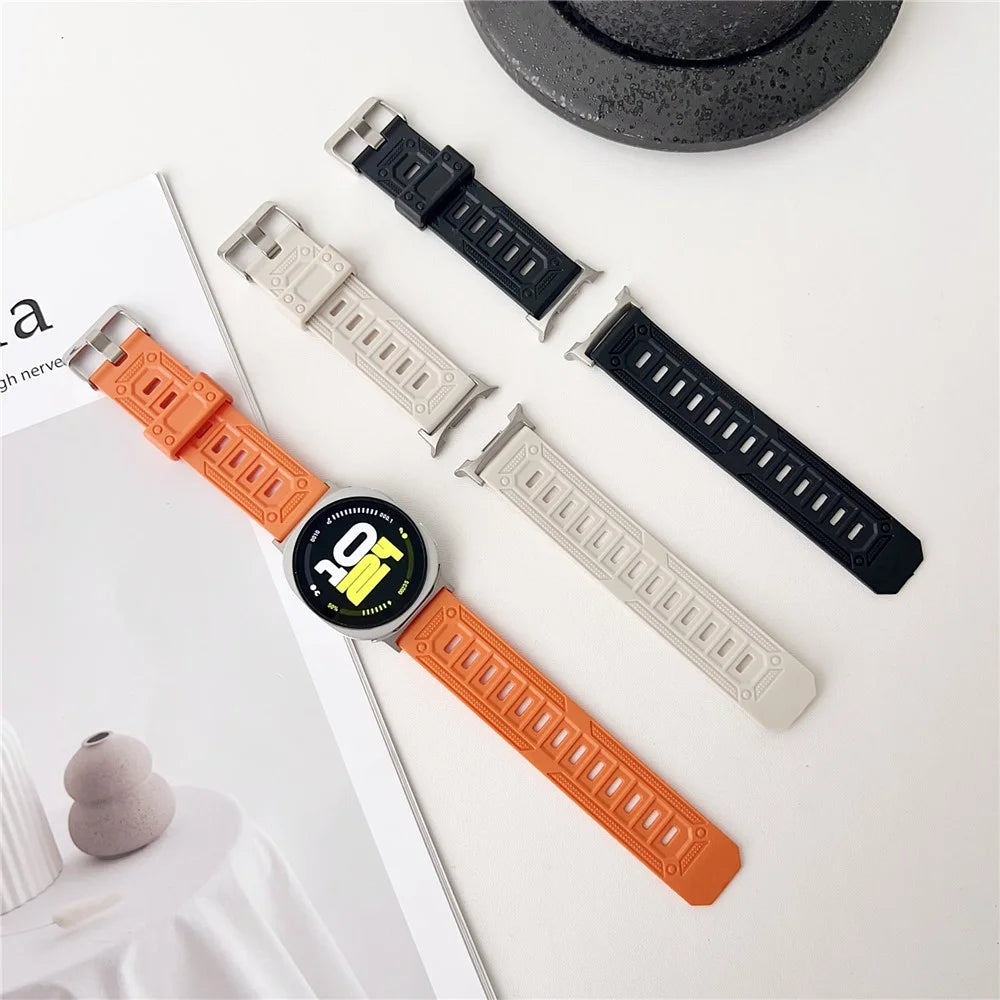 Outdoor Sports Band for Samsung Galaxy Watch8 44mm / 40mm / 8 Classic 46mm TPU Adjustable Wrist Strap - Orange - 5