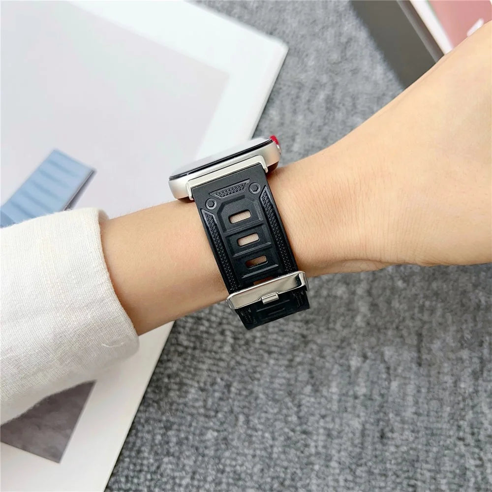 Outdoor Sports Band for Huawei Watch Fit 4 Pro / 4 / 3 TPU Adjustable Wrist Strap - Black - 3