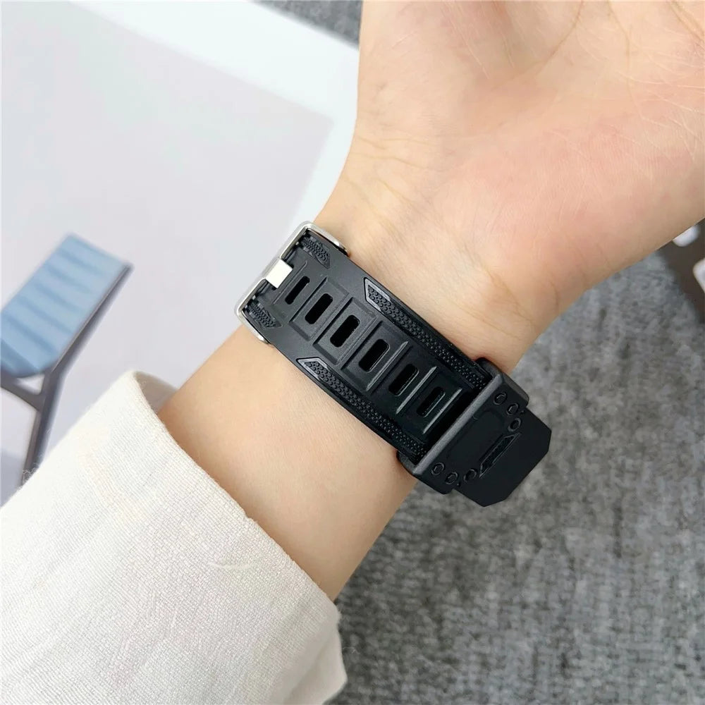 Outdoor Sports Band for Huawei Watch Fit 4 Pro / 4 / 3 TPU Adjustable Wrist Strap - Black - 4