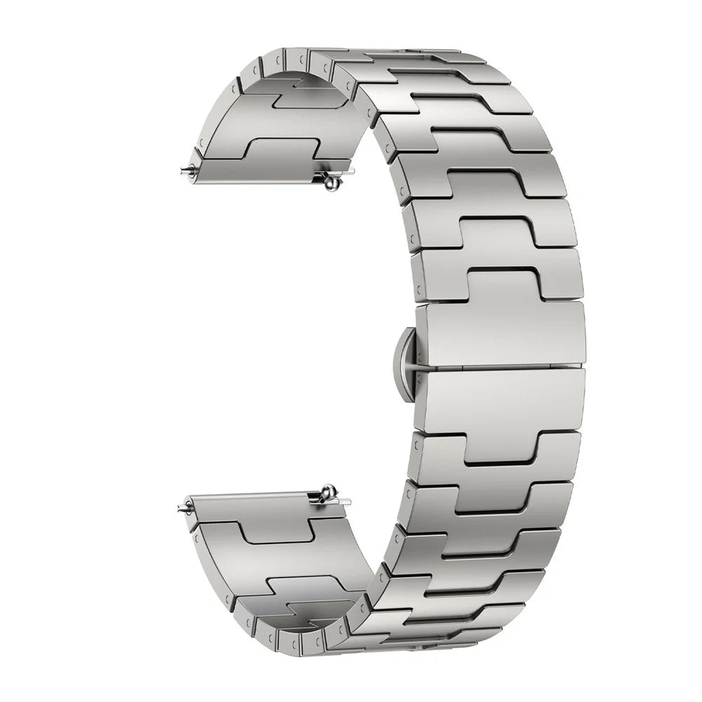 22mm Watch Strap For Huawei Watch GT 6 46mm / GT 6 Pro 46mm / GT 5 46mm H-Type Titanium Alloy Band with Butterfly Clasp - Titanium - 1
