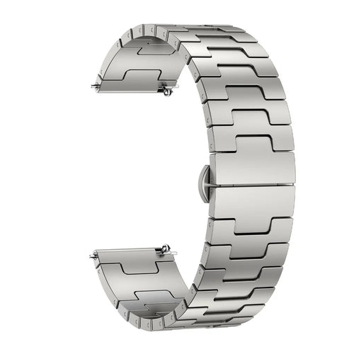 22mm Watch Strap For Huawei Watch GT 6 46mm / GT 6 Pro 46mm / GT 5 46mm H-Type Titanium Alloy Band with Butterfly Clasp - Titanium - 1