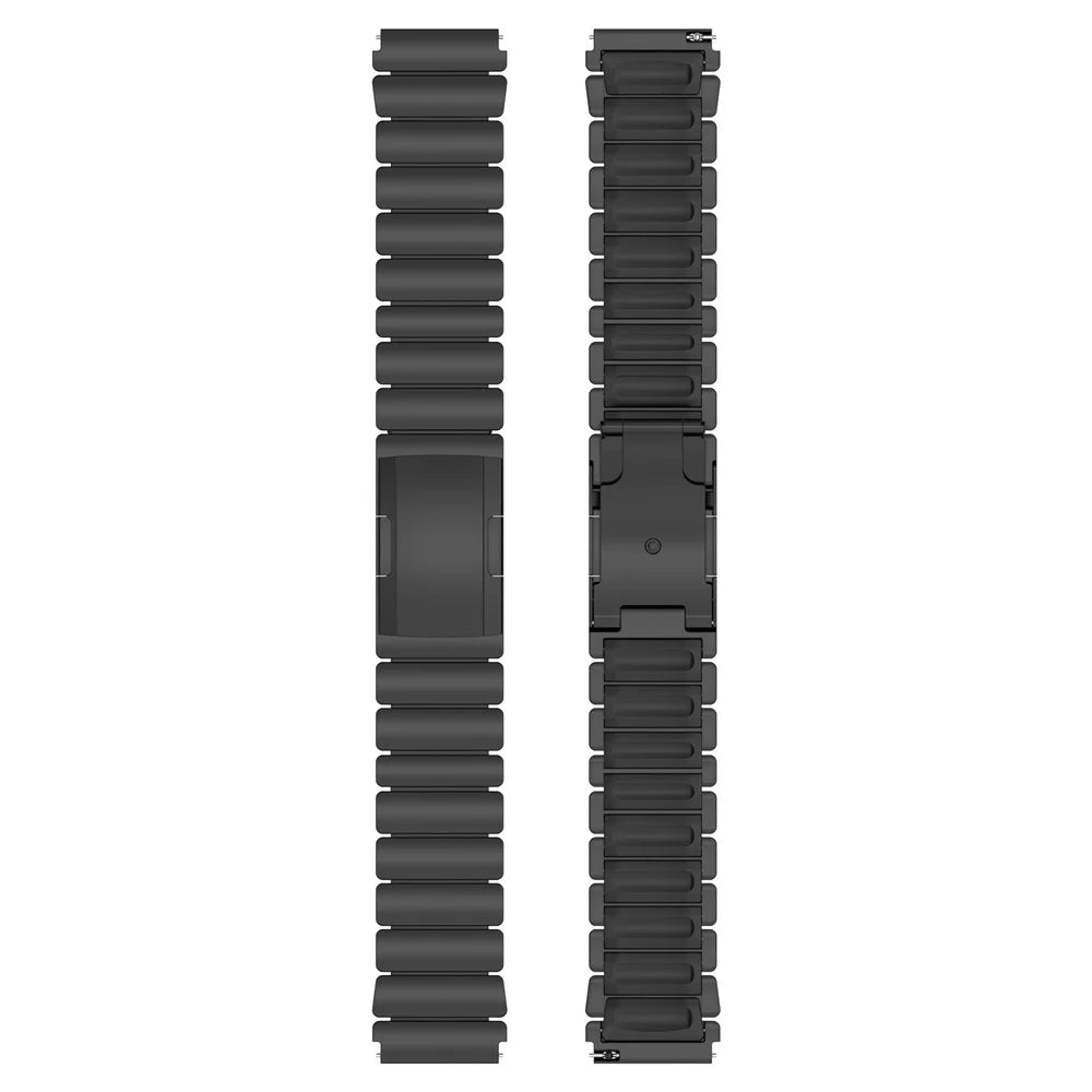 22mm Watch Band For Huawei Watch GT 6 46mm / GT 6 Pro 46mm / GT 5 46mm , 1-Bead Turtle Back Buckle Titanium Alloy Strap - Black - 5
