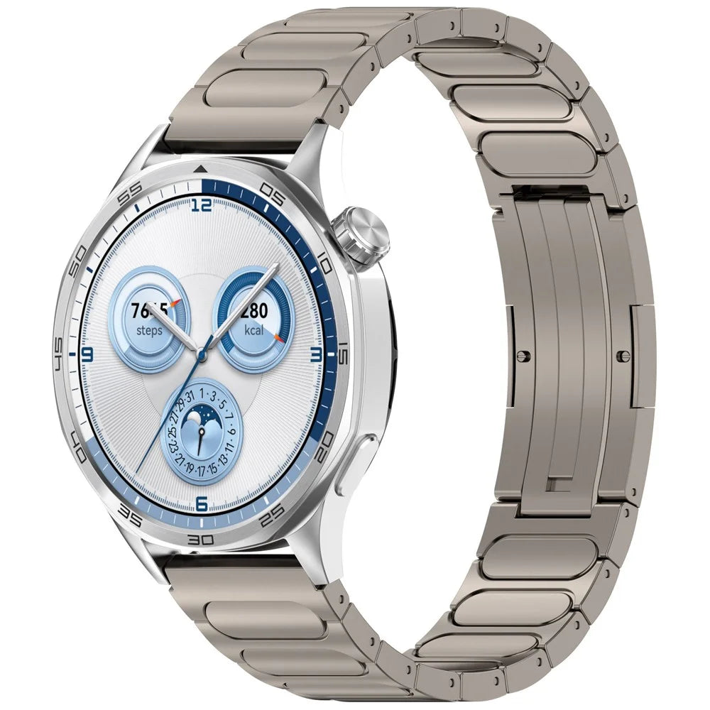 22mm Watch Band For Huawei Watch GT 6 46mm / GT 6 Pro 46mm / GT 5 46mm , I-Type Buckle Titanium Alloy Strap - Titanium - 2