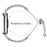 For Xiaomi Smart Band 10 Pro / 9 Pro / 8 Pro / Redmi Watch 6 / 5 / 4 Strap Drawstring Lock Zinc Alloy Rhinestone Decor Bracelet Watch Band - Silver - 7