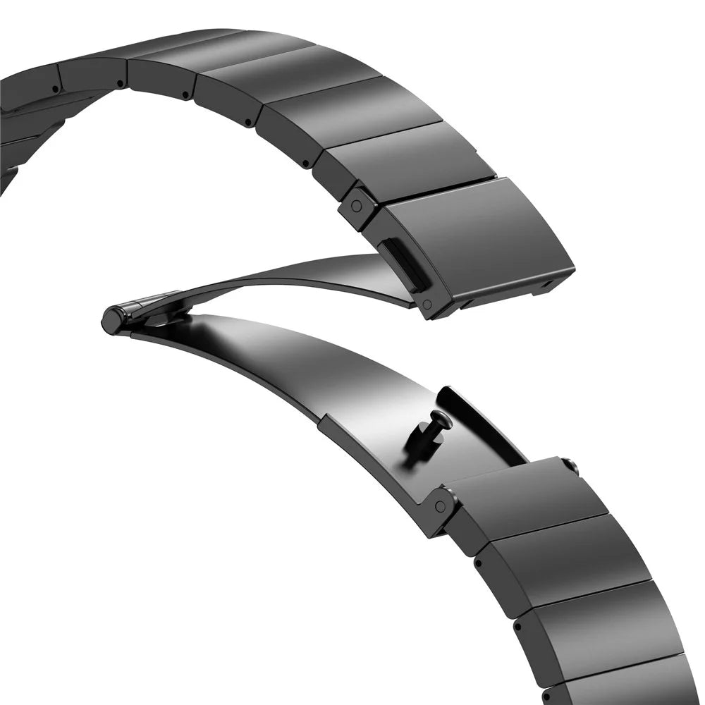 Watch Band For Apple Watch Ultra 3 2 1 49mm / Series 11 10 46mm / 9 8 7 45mm / SE3 SE2 SE 6 5 4 44mm / 3 2 1 42mm , 1-Bead Titanium Alloy Quick Release Titanium Alloy Strap - Black - 5