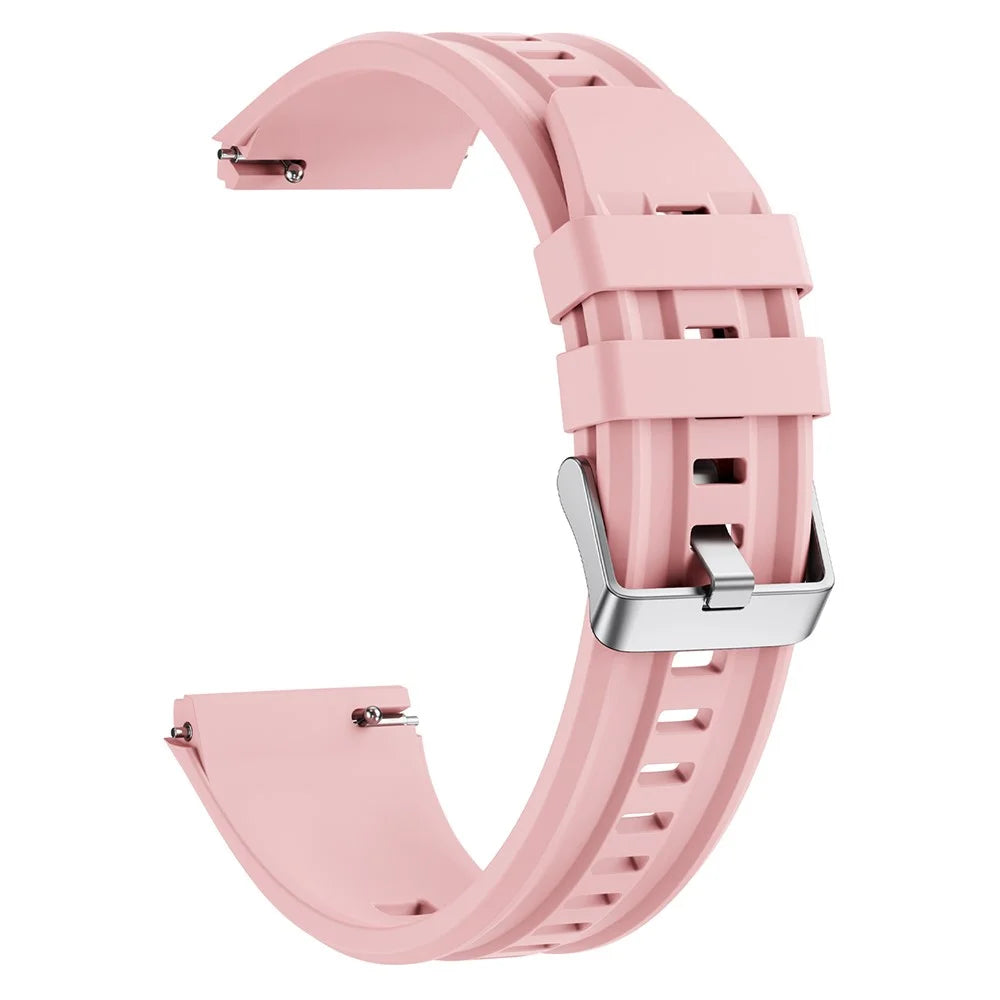 Quick Release Watch Band for Huawei Watch GT 6 Pro 46mm Dual Slot Silicone Sports Strap - Pink - 1