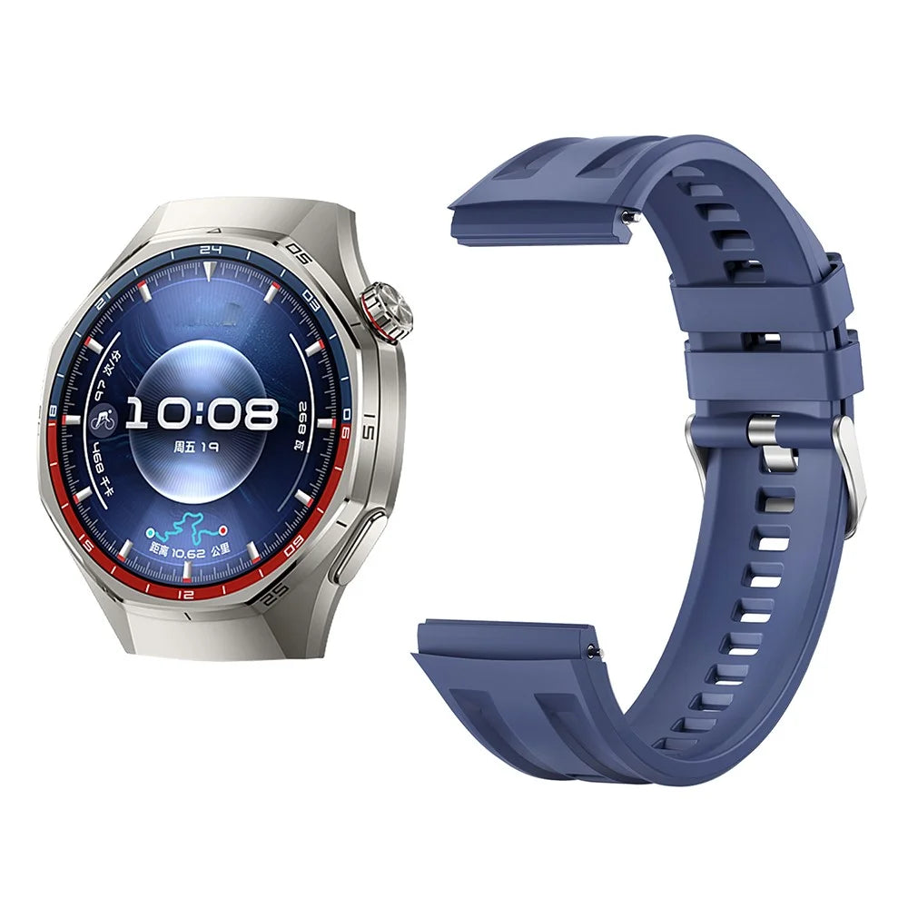 Quick Release Watch Band for Huawei Watch GT 6 Pro 46mm Dual Slot Silicone Sports Strap - Pink - 3