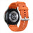 Silicone Leather Band for Samsung Galaxy Watch7 / 6 / 5 / 4 44mm / 40mm / 6 Classic 42mm / 46mm Multi-Hole Replacement Strap - Orange - 1