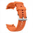 Silicone Leather Band for Samsung Galaxy Watch7 / 6 / 5 / 4 44mm / 40mm / 6 Classic 42mm / 46mm Multi-Hole Replacement Strap - Orange - 2