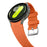 Silicone Leather Band for Samsung Galaxy Watch7 / 6 / 5 / 4 44mm / 40mm / 6 Classic 42mm / 46mm Multi-Hole Replacement Strap - Orange - 5