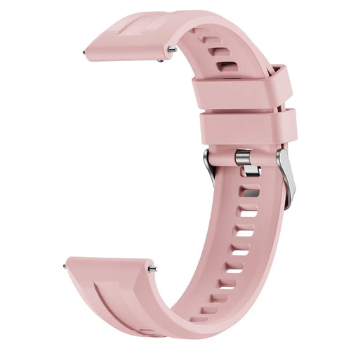 22mm Watch Band For Huawei Watch GT 6 46mm  /  Garmin Forerunner 570 47mm  /  970  /  265  /  255  /  745 Silicone Strap - Pink - 1
