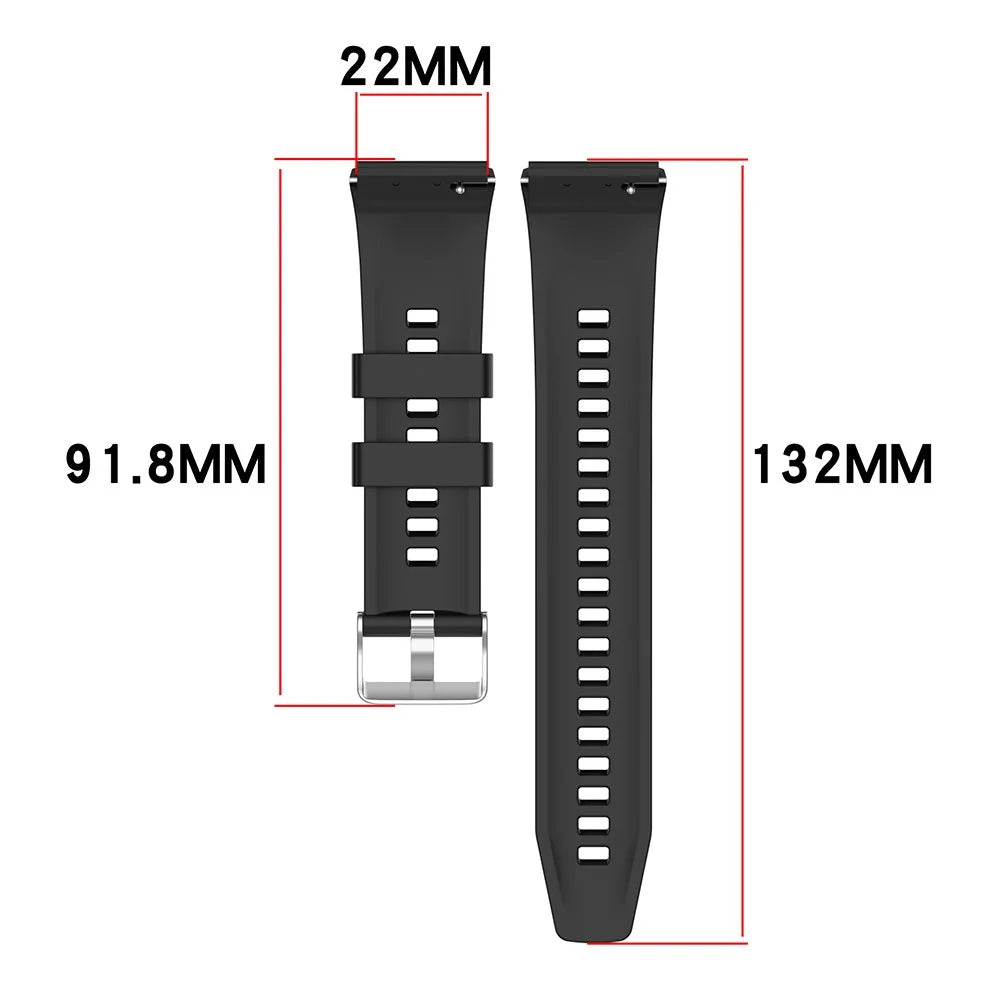 For Huawei Watch GT 6 Pro 46mm Replacement Strap 22mm Nylon Silicone Hybrid Watchband - Green - 5