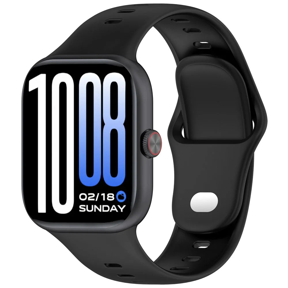 Lightweight Silicone Strap for vivo Watch GT 2 / iQOO Watch GT 2 Adjustable Replacement Watch Band - Black - 4