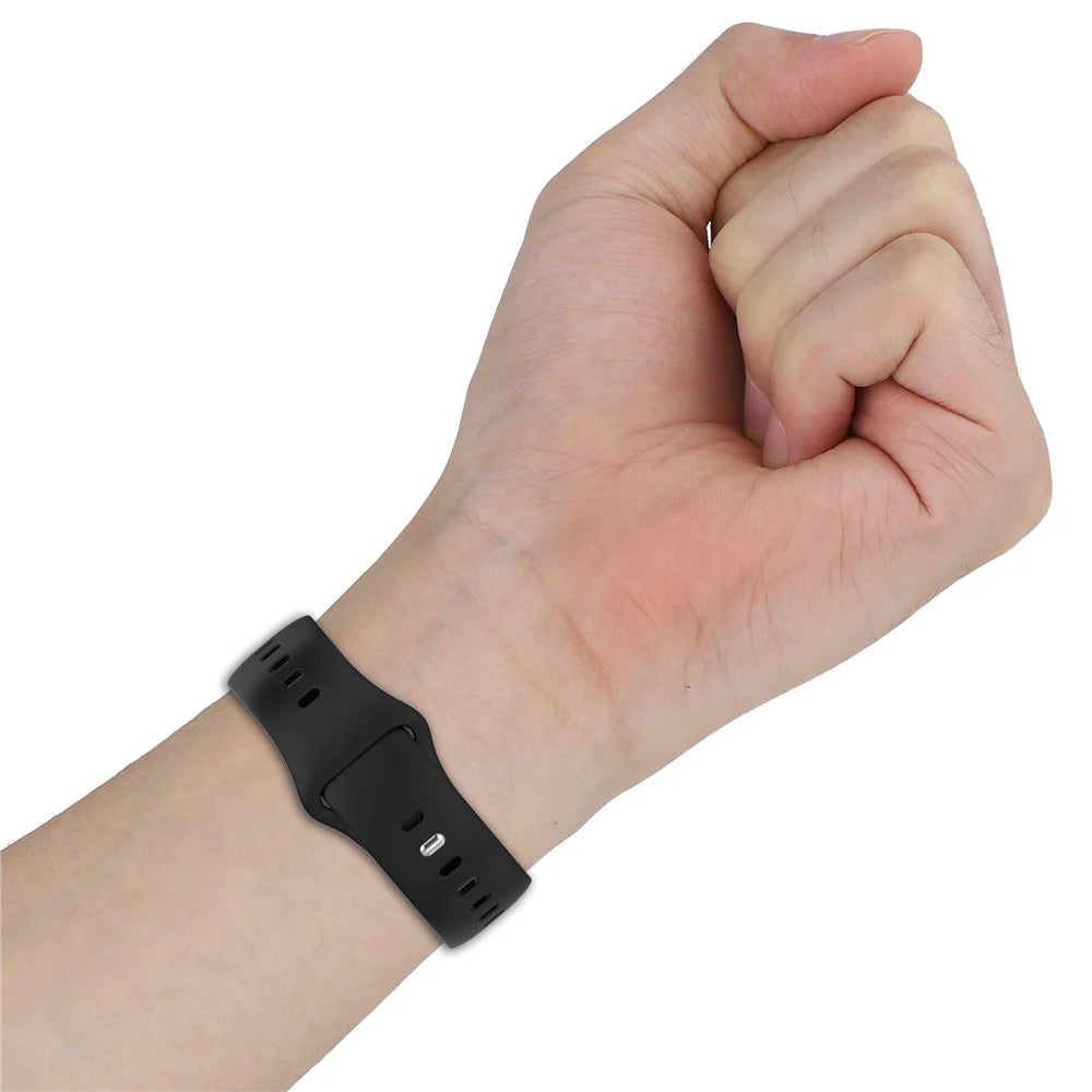 Lightweight Silicone Strap for vivo Watch GT 2 / iQOO Watch GT 2 Adjustable Replacement Watch Band - Black - 6