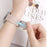 For Samsung Galaxy Fit3 Soft Magnetic Silicone Strap Litchi Texture Design Watch Band - White - 6