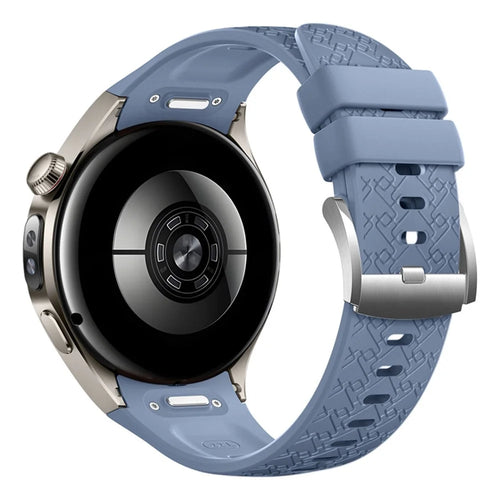 20mm Woven Textured Silicone Strap for Samsung Galaxy Watch7 44mm / 40mm / Watch6 Classic 43mm / 47mm Quick Release Watch Band - Blue - 1