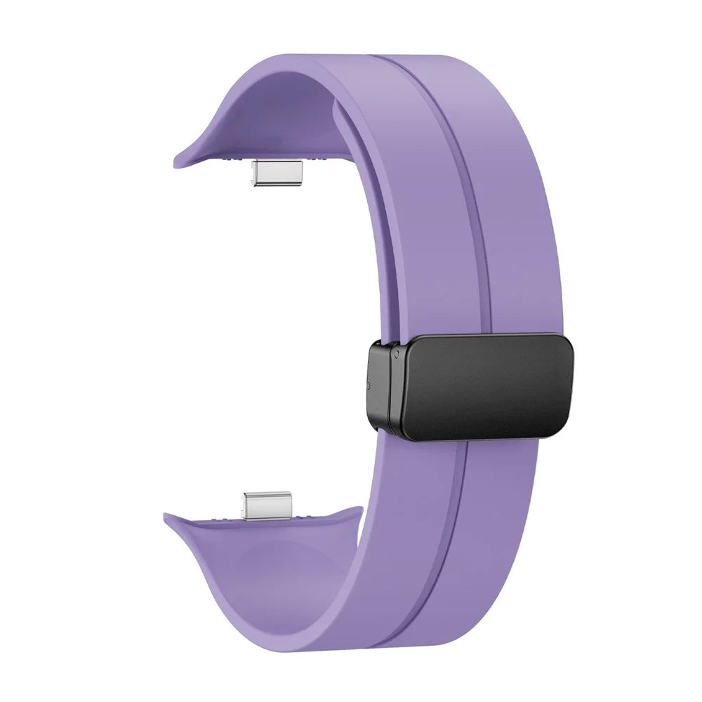 For vivo Watch GT 2 / iQOO Watch GT 2 Silicone Watch Band Magnetic Folding Clasp Replacement Strap - Purple - 1
