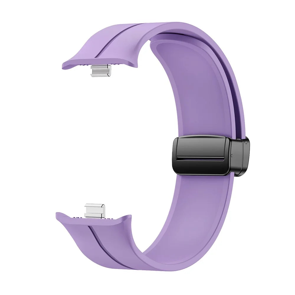 For vivo Watch GT 2 / iQOO Watch GT 2 Silicone Watch Band Magnetic Folding Clasp Replacement Strap - Purple - 2