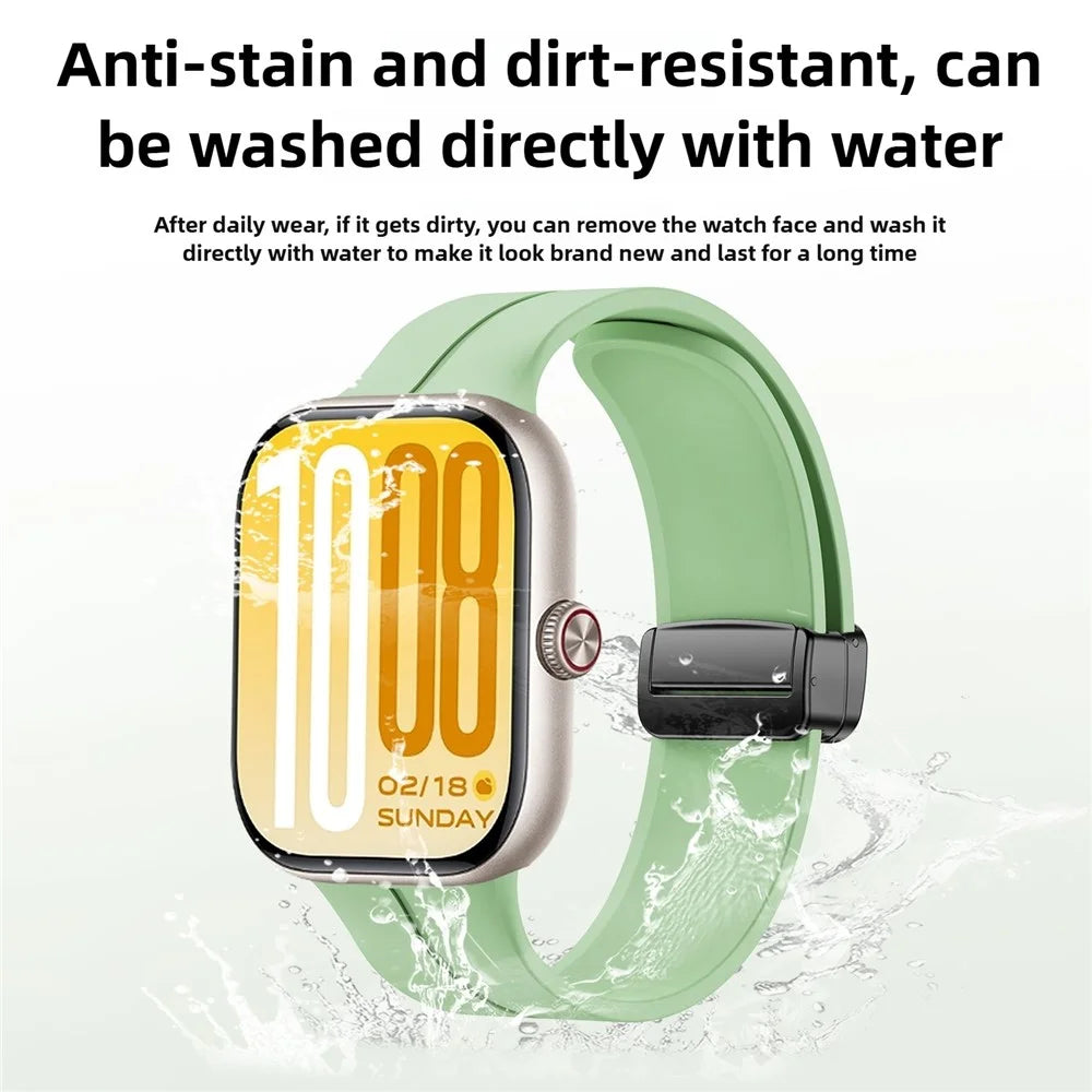 For vivo Watch GT 2 / iQOO Watch GT 2 Silicone Watch Band Magnetic Folding Clasp Replacement Strap - Purple - 7