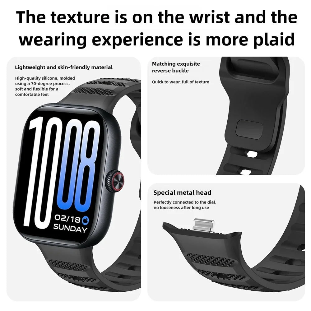 For vivo Watch GT 2 / iQOO Watch GT 2 Textured Silicone Band Solid Color Reverse Buckle Watch Strap - Purple - 6