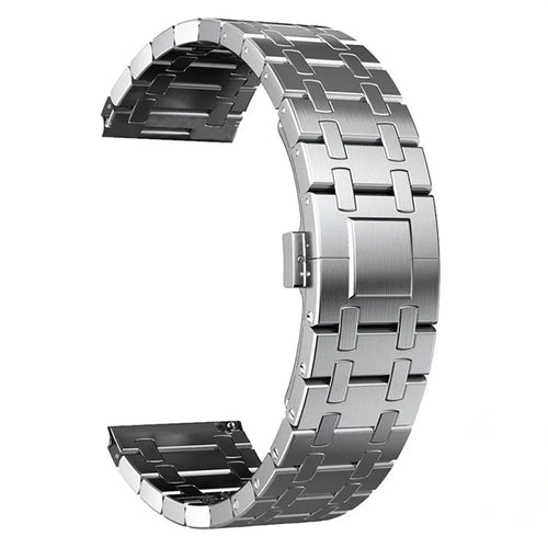 22mm Titanium Alloy Band for Huawei Watch GT 6 / 6 Pro / 5 / 5 Pro / 4 / 3 / 2 46mm Butterfly Clasp Watch Strap - Silver - 1