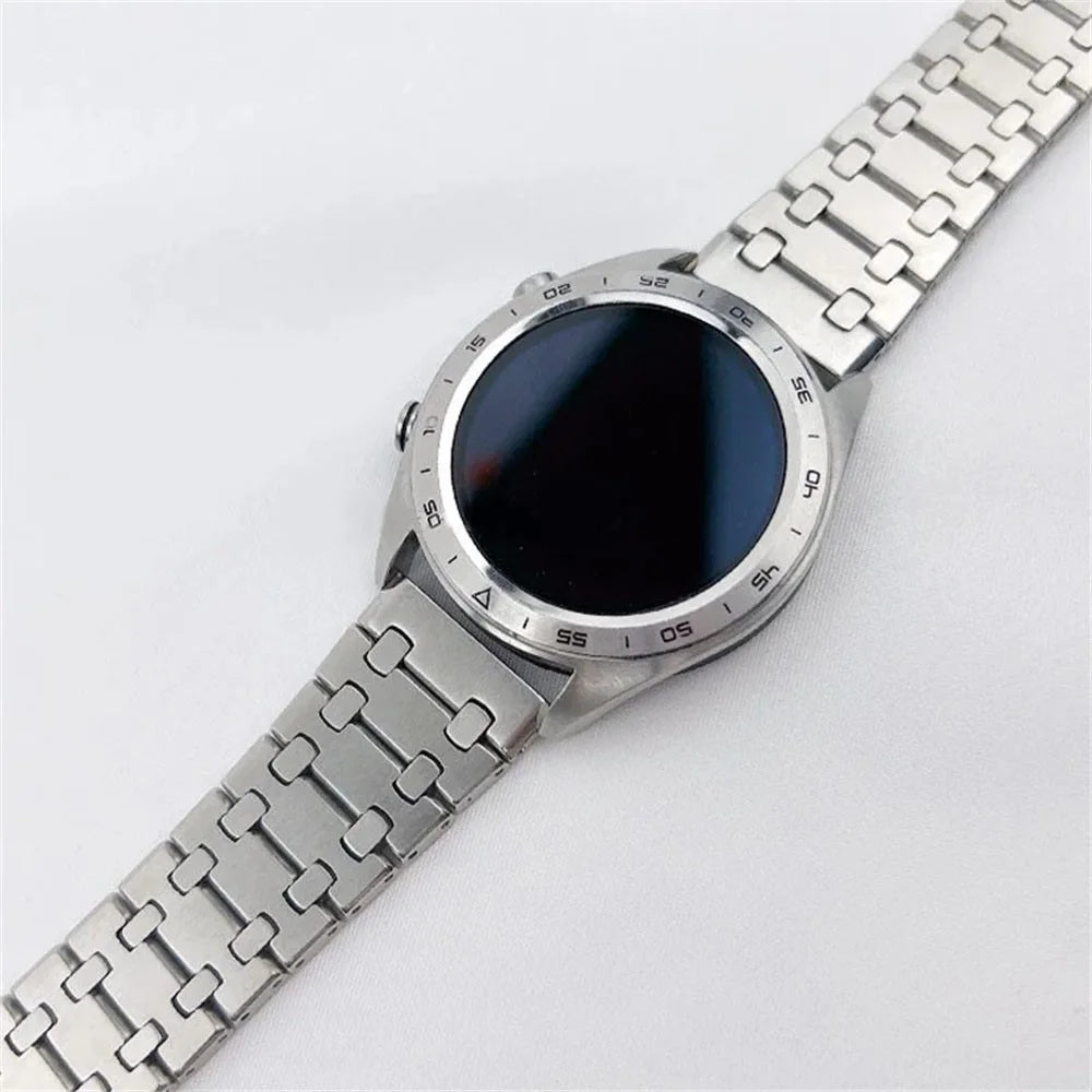 22mm Titanium Alloy Band for Huawei Watch GT 6 / 6 Pro / 5 / 5 Pro / 4 / 3 / 2 46mm Butterfly Clasp Watch Strap - Silver - 3
