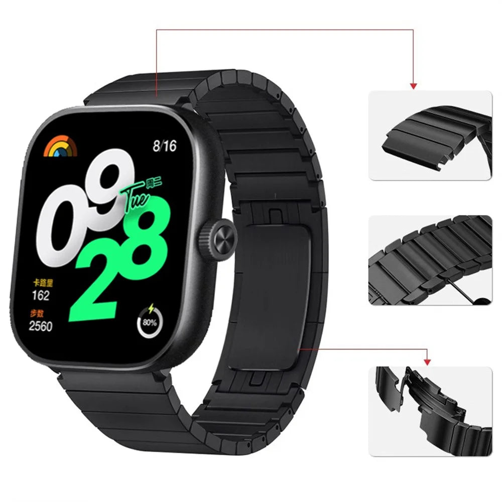 For vivo Watch GT 2 / iQOO Watch GT 2 Replacement Strap 1-Bead Titanium Alloy Watch Band - Silver - 5