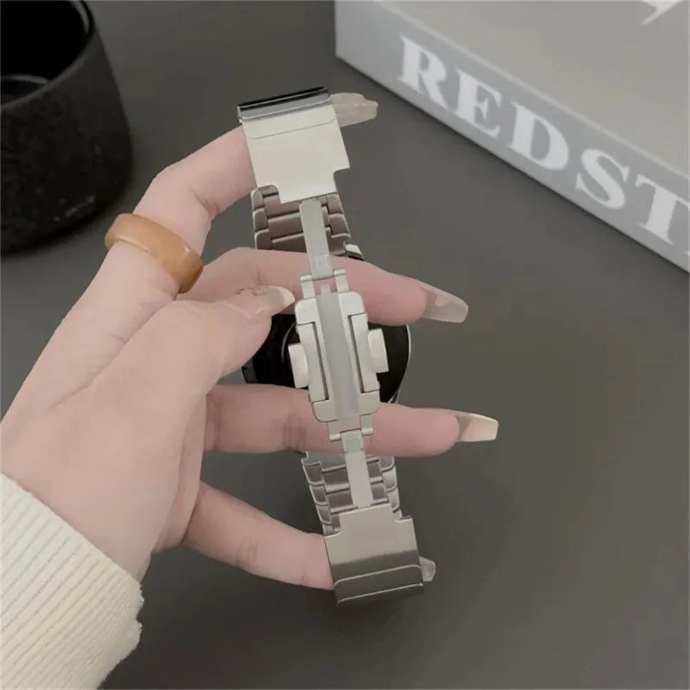 For vivo Watch GT 2 / iQOO Watch GT 2 Replacement Strap 1-Bead Titanium Alloy Watch Band - Silver - 6