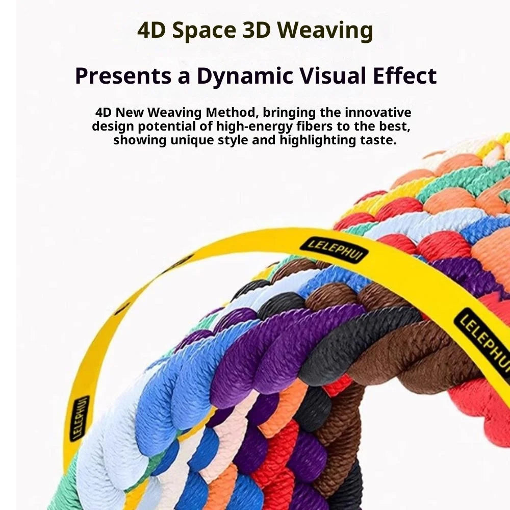 Braided Nylon Watch Band for vivo Watch GT / iQOO Watch GT Replacement Strap with Magnetic Buckle - Rainbow - 5