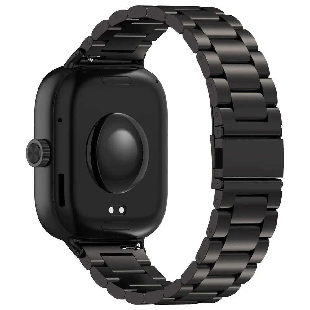 Watch Band for vivo Watch GT / iQOO Watch GT Titanium Alloy 3-Bead Wrist Strap - Black - 1