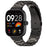 Watch Band for vivo Watch GT / iQOO Watch GT Titanium Alloy 3-Bead Wrist Strap - Black - 2