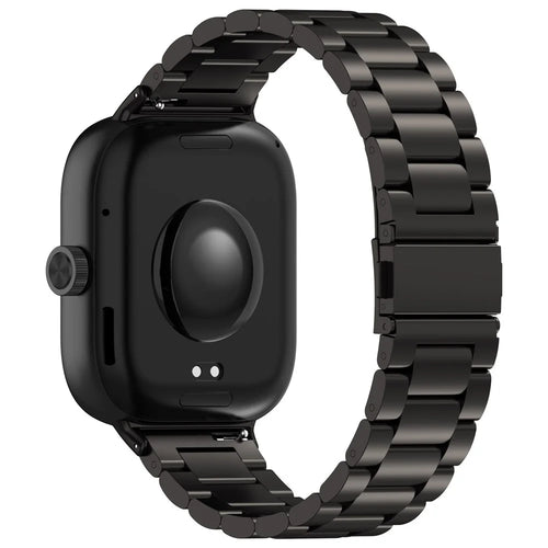 Watch Band for vivo Watch GT 2 / iQOO Watch GT 2 Titanium Alloy 3-Bead Wrist Strap - Black - 1