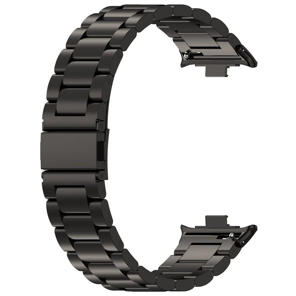Watch Band for vivo Watch GT 2 / iQOO Watch GT 2 Titanium Alloy 3-Bead Wrist Strap - Black - 3