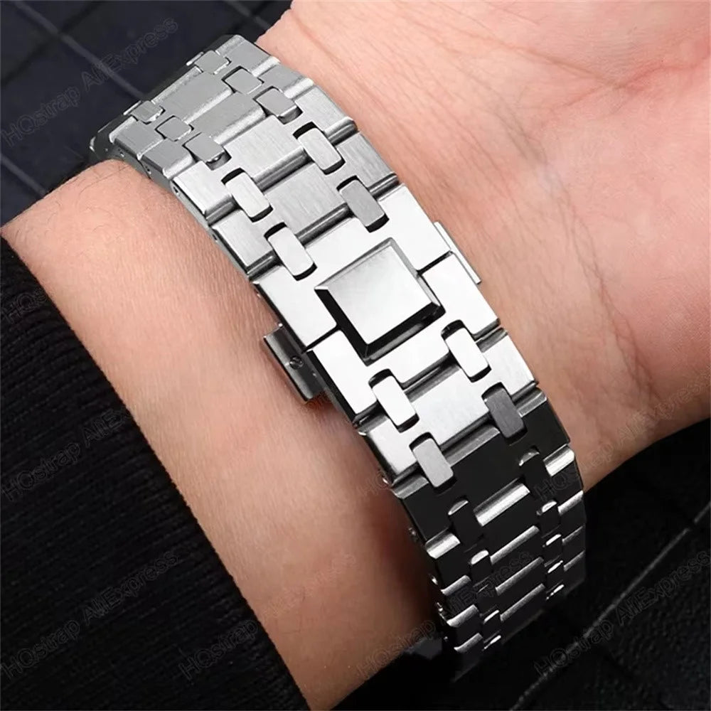 Titanium Alloy Band for Huami Amazfit T-Rex 2 Butterfly Clasp Watch Strap - Black - 6