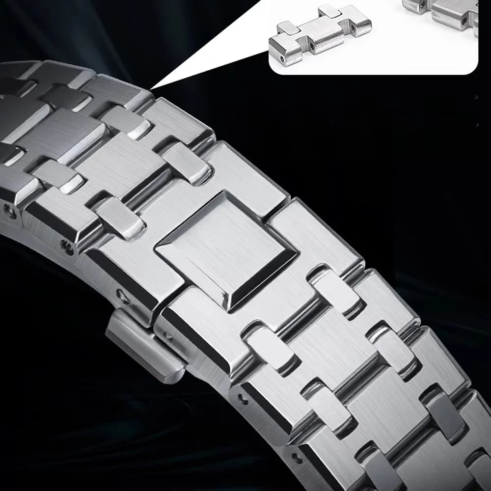 Titanium Alloy Band for Huami Amazfit T-Rex 3 Butterfly Clasp Watch Strap - Black - 5