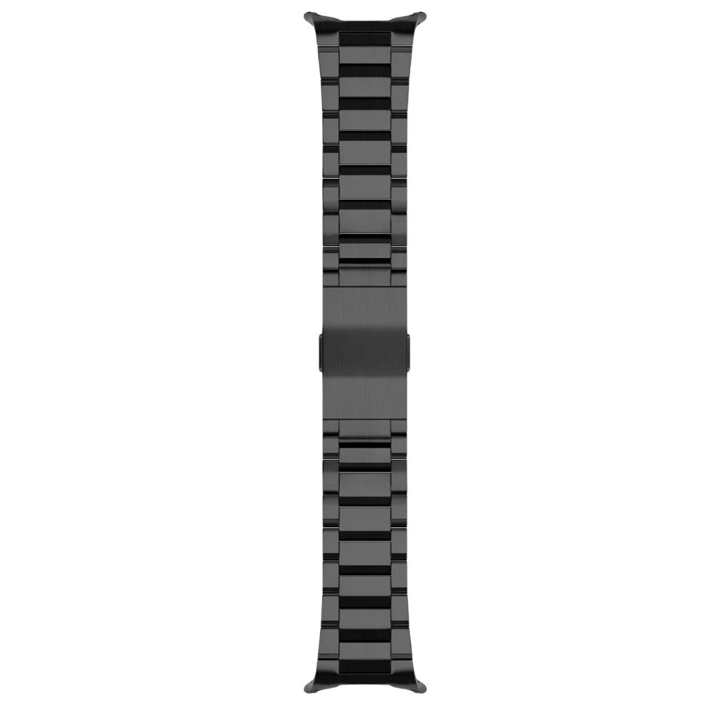 Integrated Titanium Alloy Watch Band for Samsung Galaxy Watch8 44mm / 40mm / 8 Classic 46mm Quick Release 3-Section Link Wrist Strap - Black - 3